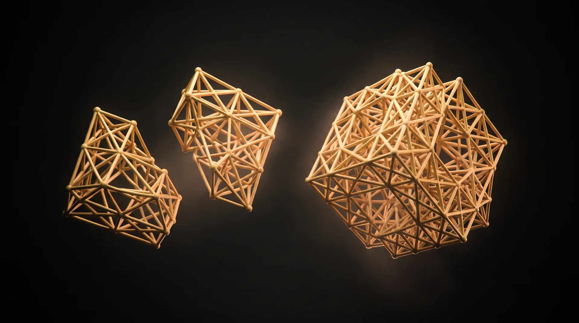 Two lattice structures interlocking - FRAM3's product and services practice sharing one engine