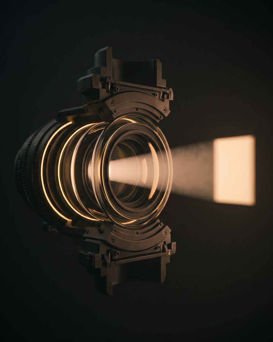 Cinema lens assembly - script to screen